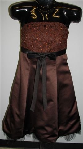 pink lace short evening gown